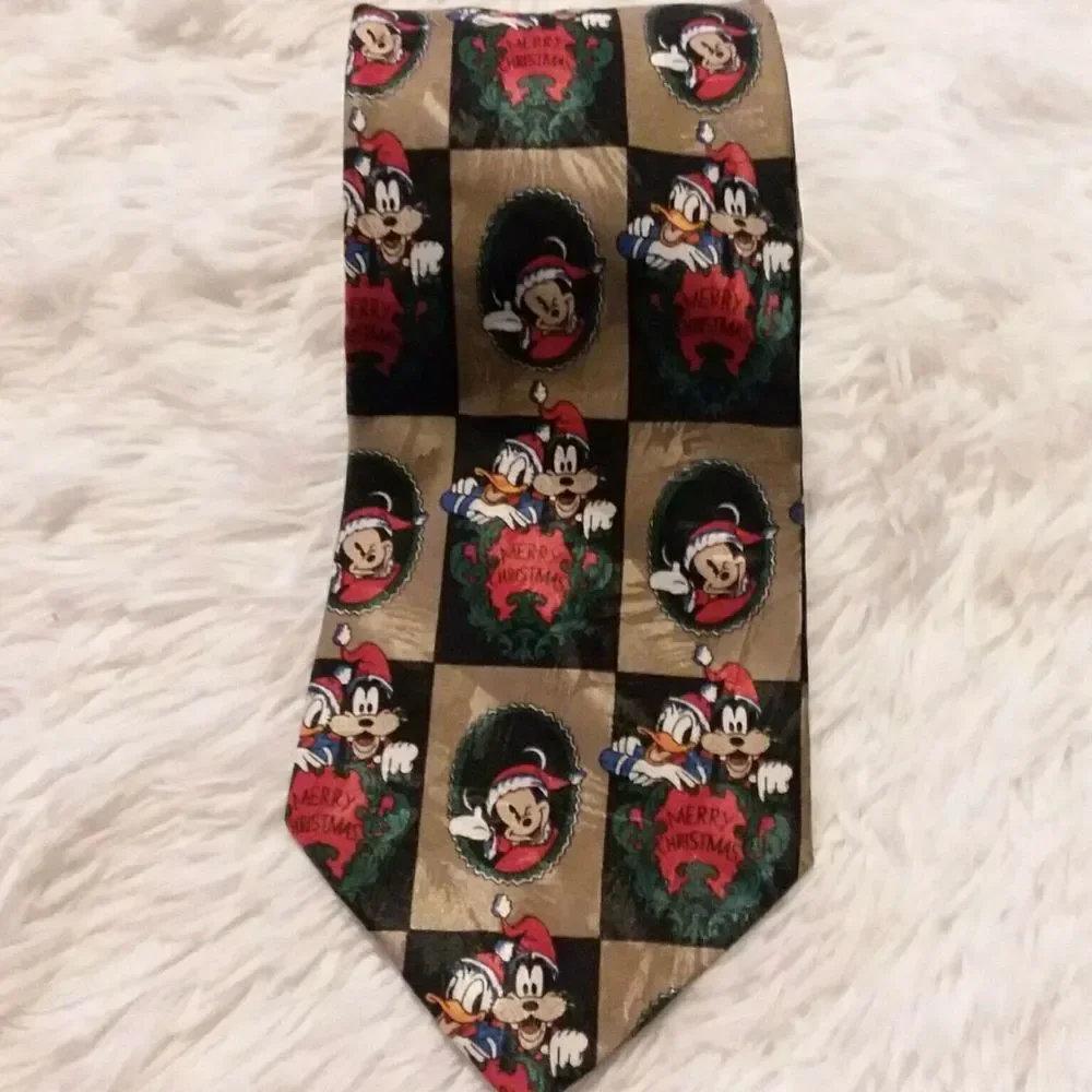 Disney Mickey Mouse Christmas Neck Tie Men’s‎